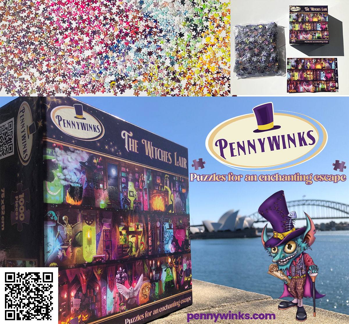The Witches Lair | 1000 piece jigsaw puzzle by Pennywinks | Press Release