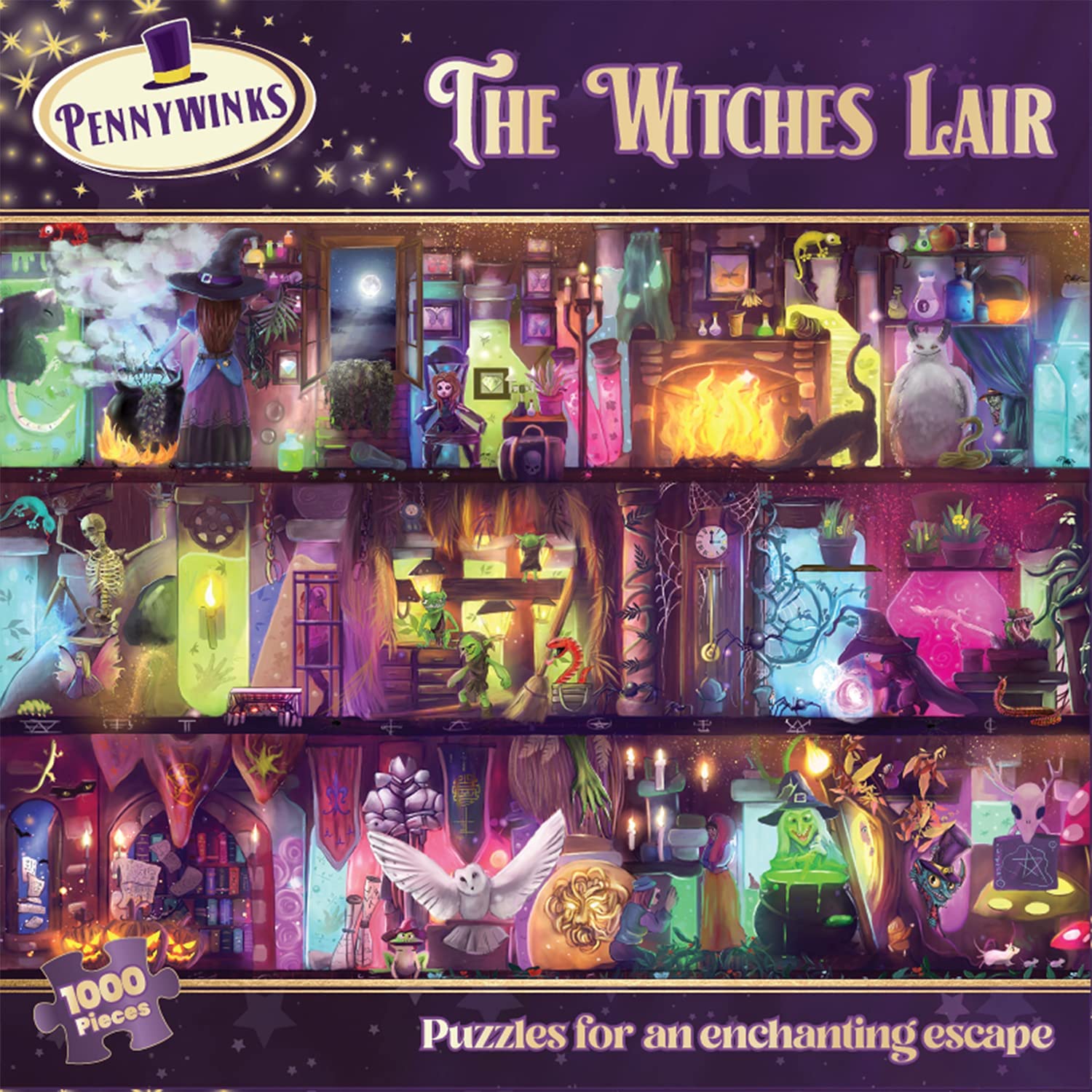 The Witches Lair Jigsaw 1000 piece witches jigsaw puzzle box